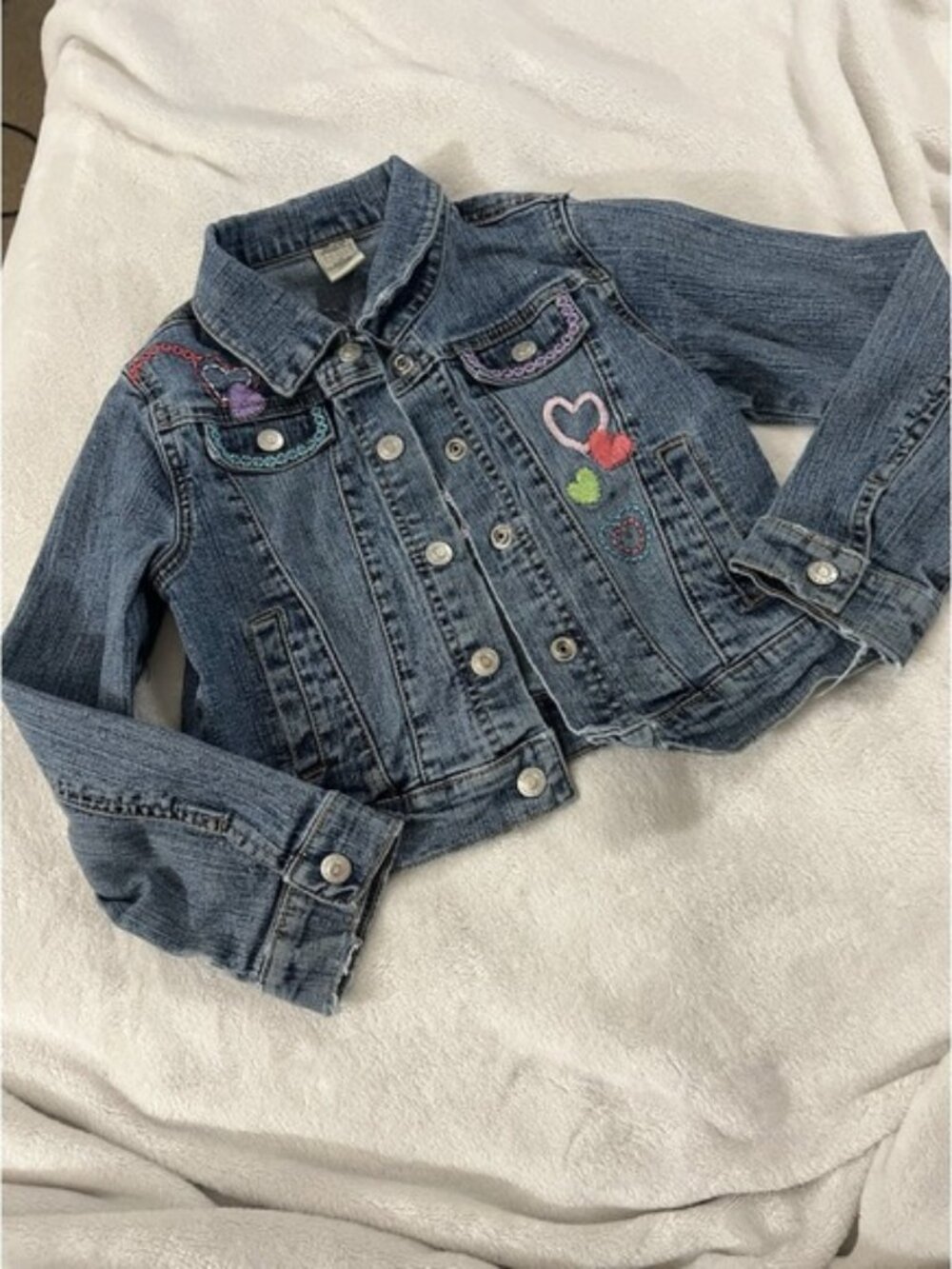 The Origial Arizona‎ Jean Company Girl Denim Jacket Size 6X Pre Own